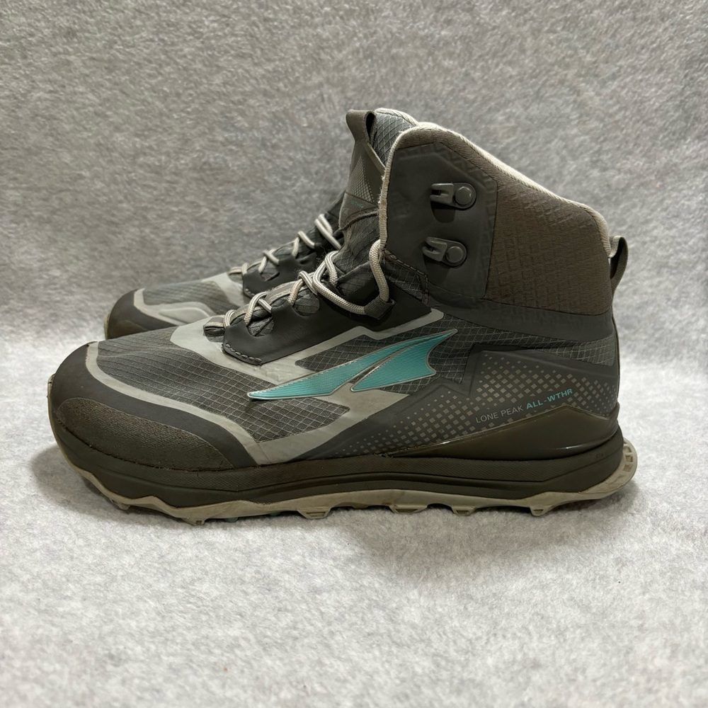 ALTRA Women's Size 10 Lone Peak Multi Hiking Boots Outdoors Grey High To…
